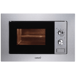 HORNO MICROONDAS INTEGRABLE CATA 07510306 MC 20 IX 20 LITROS CON GRILL INOX