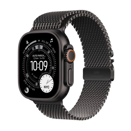 Apple Watch Ultra 3 GPS + Cellular 49mm Black Titanium Case with Black Titanium Milanese Loop - Medium - Imagen 1 de 9 Apple Watch Ultra 3 GPS + Cellular 49mm Black Titanium Case with Black Titanium Milanese Loop - Medium - Imagen 1 de 9