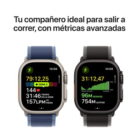 Apple Watch Ultra 3 GPS + Cellular 49mm Black Titanium Case with Black Titanium Milanese Loop - Medium - Imagen 5 de 9 Apple Watch Ultra 3 GPS + Cellular 49mm Black Titanium Case with Black Titanium Milanese Loop - Medium - Imagen 5 de 9