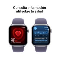 Miniatura 6 de Apple Watch Series 11 GPS + Cellular 42mm Silver Aluminium Case with Purple Fog Sport Band - M/L