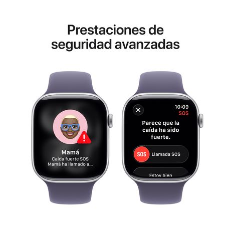 Apple Watch Series 11 GPS + Cellular 46mm Silver Aluminium Case with Purple Fog Sport Band - S/M - Imagen 7 de 10 Apple Watch Series 11 GPS + Cellular 46mm Silver Aluminium Case with Purple Fog Sport Band - S/M - Imagen 7 de 10