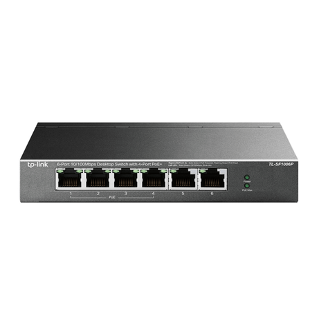 6-PORT 10/100 MBPS DESKTOP SWITCH WITH 4-PORT POE+ IN - Imagen 1 de 4 6-PORT 10/100 MBPS DESKTOP SWITCH WITH 4-PORT POE+ IN - Imagen 1 de 4