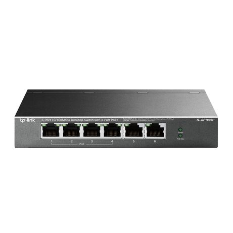 6-PORT 10/100 MBPS DESKTOP SWITCH WITH 4-PORT POE+ IN - Imagen 2 de 4 6-PORT 10/100 MBPS DESKTOP SWITCH WITH 4-PORT POE+ IN - Imagen 2 de 4