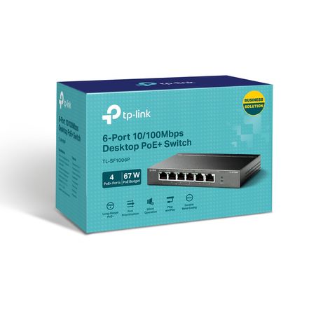 6-PORT 10/100 MBPS DESKTOP SWITCH WITH 4-PORT POE+ IN - Imagen 4 de 4 6-PORT 10/100 MBPS DESKTOP SWITCH WITH 4-PORT POE+ IN - Imagen 4 de 4