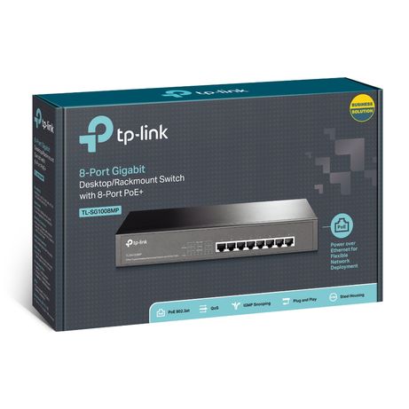 8-PORT GIGABIT DSKTP POE SWTCH 802.3AT 126W POE 1U 13IN IN - Imagen 5 de 5 8-PORT GIGABIT DSKTP POE SWTCH 802.3AT 126W POE 1U 13IN IN - Imagen 5 de 5