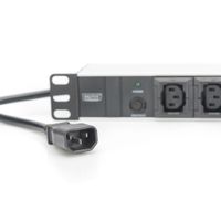 Miniatura 3 de 1U Aluminum PDU  19  10x IEC C13  10A  2500W  250VAC 50/60Hz  overl-prot.,1xC14
