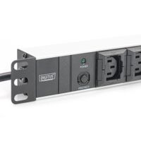 Miniatura 6 de 1U Aluminum PDU  19  10x IEC C13  10A  2500W  250VAC 50/60Hz  overl-prot.,1xC14