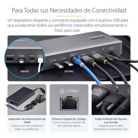 Docking Station USB4 - HDMI Doble de 4K 60Hz - 6x USB - PD - Imagen 15 de 21 Docking Station USB4 - HDMI Doble de 4K 60Hz - 6x USB - PD - Imagen 15 de 21