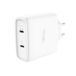 CARGADOR USB GAN TRUST MAXO 65W 2xUSB-C INCLUYE CABLE USB-C 2m COLOR BLANCO