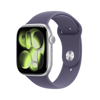 Miniatura 1 de Apple Watch Series 11 GPS 46mm Silver Aluminium Case with Purple Fog Sport Band - M/L