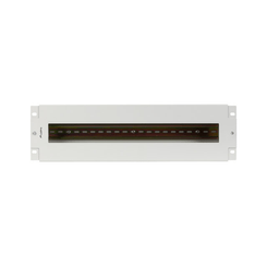 PANEL LANBERG DISTRIBUIDRO DE TENSION 19" 3U CON RAIL DIN TS-35 GRIS