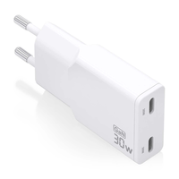 Miniatura 1 de CARGADOR AISENS GAN ULTRA DELGADO 30W 2XUSB-C PD3.0 QC4.0 BLANCO