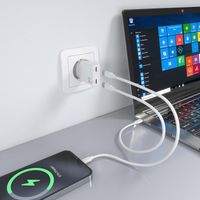 Miniatura 7 de CARGADOR AISENS GAN ULTRA DELGADO 30W 2XUSB-C PD3.0 QC4.0 BLANCO