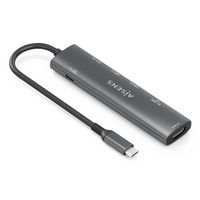 Miniatura 3 de AISENS USB C Dock 7 en 1  USB C A  1x HDMI  2x USB A USB2 0  1x USB A USB3 0  1x USB C PD 100W  1x SD  1x MicroSD  Gris  15cm