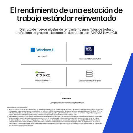 HP Z2 TWR G1i U7265 32GB/1TB PC ESSgl - Imagen 9 de 15 HP Z2 TWR G1i U7265 32GB/1TB PC ESSgl - Imagen 9 de 15