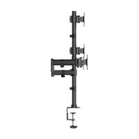 Miniatura 4 de AISENS Soporte de Mesa Eco Giratorio e Inclinable para 4 Monitores 8kg  4 Pivotes  2 Brazos  de 13  27   Negro