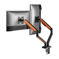 Miniatura 4 de AISENS Soporte De Mesa RGB Gaming Contrapeso Giratorio E Inclinable Para Monitor TV 9kg  3 Pivotes  1 Brazo  De 17 32  Negro Blanco