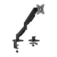Miniatura 2 de AISENS Soporte de Mesa Eco Contrapeso Giratorio e Inclinable para Monitor TV 9KG  3 Pivotes  1 Brazo  de 17  32   Negro