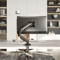 Miniatura 5 de AISENS Soporte de Mesa Eco Contrapeso Giratorio e Inclinable para Monitor TV 9KG  3 Pivotes  1 Brazo  de 17  32   Negro