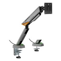 Miniatura 2 de AISENS DT49TSRRGB 347 soporte para monitor 124 5 cm  49   Escritorio Negro  Gris