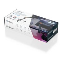 Miniatura 7 de AISENS DT49TSRRGB 347 soporte para monitor 124 5 cm  49   Escritorio Negro  Gris