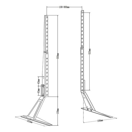 AISENS Soporte de mesa eco para monitor TV 50kg de 32 80 Negro - Imagen 8 de 8 AISENS Soporte de mesa eco para monitor TV 50kg de 32 80 Negro - Imagen 8 de 8