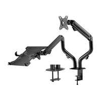 Miniatura 1 de AISENS Soporte de Mesa Contrapeso Giratorio e Inclinable para Portatil y Monitor TV 8Kg de 17 32  Negro