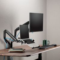 Miniatura 4 de AISENS Soporte de Mesa Contrapeso Giratorio e Inclinable para Portatil y Monitor TV 8Kg de 17 32  Negro