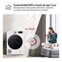 Miniatura 8 de LAVADORA SECADORA LG F4DR7011AGW 11/6 KG 1400 RPM D BLANCO