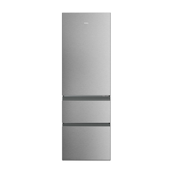 FRIGORIFICO COMBI HAIER HTR3618CNMG NOFROST C ALTO 185 CM APROX. ANCHO 59.5 CM APROX. TITANIO