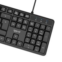 Miniatura 4 de iggual Teclado USB estándar CK-SILENT-105T negro
