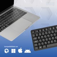 Miniatura 11 de iggual Teclado USB estándar CK-SILENT-105T negro