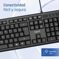Miniatura 6 de iggual Teclado USB estándar CK-OFFICE-105T negro