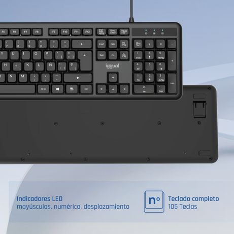 iggual Teclado USB estándar CK-OFFICE-105T negro - Imagen 7 de 11 iggual Teclado USB estándar CK-OFFICE-105T negro - Imagen 7 de 11