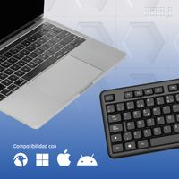 Miniatura 8 de iggual Teclado USB estándar CK-OFFICE-105T negro