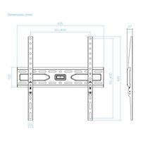 Miniatura 7 de SOPORTE FIJO TOOQ PARED PANTALLAS 32-75 NEGRO