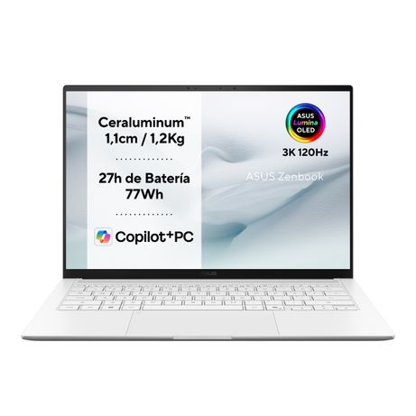 (LT/ECI) PORTATIL ASUS ZENBOOK S UX5406AA-SU247W (90NB16Q4-M00CB0) 14" OLED, INTEL C ULTRA 9, 32GB, 1TB, W11H, WHITE - Imagen 3 de 13 (LT/ECI) PORTATIL ASUS ZENBOOK S UX5406AA-SU247W (90NB16Q4-M00CB0) 14" OLED, INTEL C ULTRA 9, 32GB, 1TB, W11H, WHITE - Imagen 3 de 13