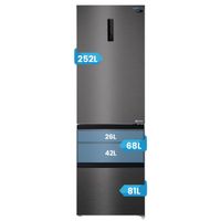 Miniatura 7 de FRIGORIFICO COMBI INFINITON FRD-401T91DEV NOFROST E ALTO 190,9 CM ANCHO 60 CM. INOX