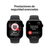 Miniatura 7 de Apple Watch Series 11 GPS 46mm Jet Black Aluminium Case with Black Sport Band - S/M