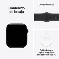 Miniatura 9 de Apple Watch Series 11 GPS 46mm Jet Black Aluminium Case with Black Sport Band - S/M