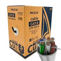 Miniatura 2 de Phasak PHR 652 cable de red Gris 305 m Cat6 U UTP  UTP