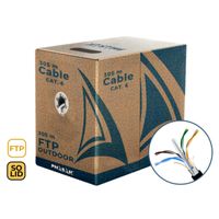 Miniatura 6 de Phasak Bobina de cable de red FTP Cat 6 exterior CCA AWG23 305 m     PHR 670