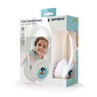 Miniatura 2 de AURICULARES PARA NIÑOS GEMBIRD CONTROL DE VOLUMEN BLANCO
