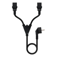 Miniatura 1 de Nanocable Cable aliment. CEE7-M a 2xC13-H 3 m