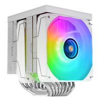 Miniatura 2 de VENTILADOR CON DISIPADOR DE CPU MARS GAMING MCPULCDPROW TDP 380W DOBLE TORRE LCD ARGB BLANCO