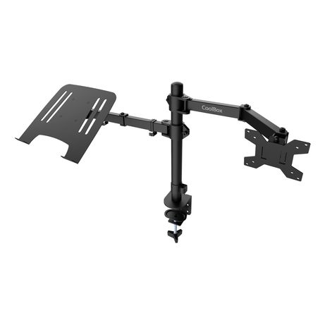 SOPORTE MESA MONITOR Y PORTATIL COOLBOX MP01 17"-32" 8KG NEGRO 2 BRAZOS - Imagen 3 de 5 SOPORTE MESA MONITOR Y PORTATIL COOLBOX MP01 17"-32" 8KG NEGRO 2 BRAZOS - Imagen 3 de 5