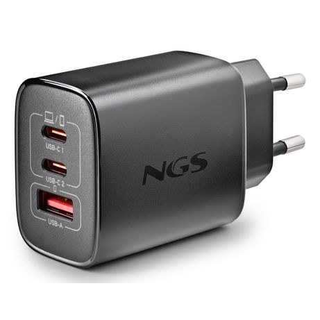 CARGADOR USB GAN NGS ERA 65W 2xUSB-C PD 1xUSB-A COLOR NEGRO - Imagen 5 de 7 CARGADOR USB GAN NGS ERA 65W 2xUSB-C PD 1xUSB-A COLOR NEGRO - Imagen 5 de 7