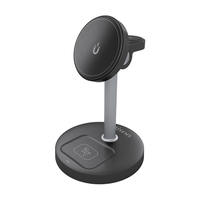 Miniatura 1 de Aisens Cargador Inalámbrico USBC 15W 3 en 1 Negro