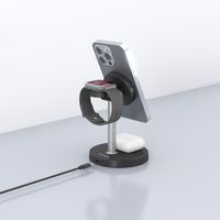 Miniatura 7 de Aisens Cargador Inalámbrico USBC 15W 3 en 1 Negro