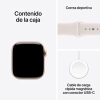 Miniatura 9 de Apple Watch Series 11 GPS + Cellular 42mm Rose Gold Aluminium Case with Light Blush Sport Band - S/M